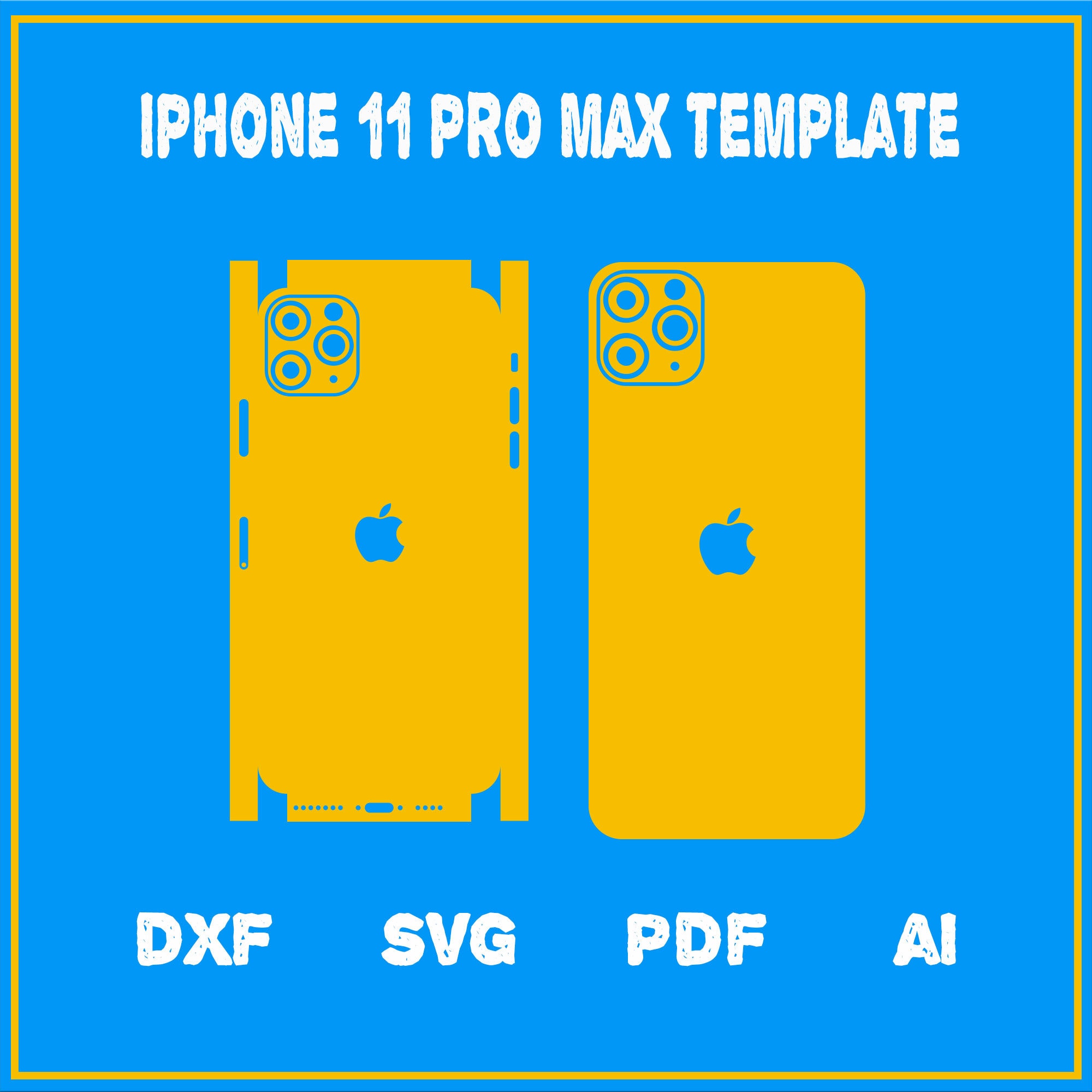 iphone-11-pro-max-full-wrap-skin-cutting-template-dxf-svg-eps-a-pdf-silhouette-cricut-vector-cut-file-etsy