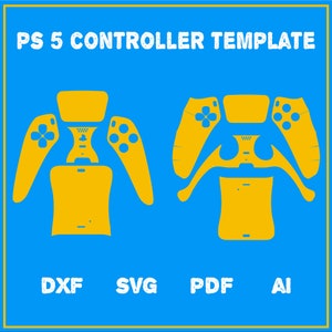 Ps5 Controller Skin Vorlage, Sony Playstation 5 DualSense Controller Skin, Schneidevorlage, Cricut, Silhouette, Vektordatei