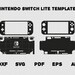 Nintendo Switch Skin Template SVG Cut File, Nintendo Switch Console ...