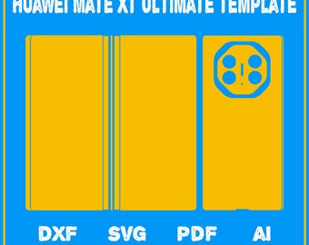 Huawei Mate XT Ultimate Template Svg Png Dxf Aı Pdf | Mate XT Ultimate Phone Skin Wrap Decal SVG for Cricut | Digital Download