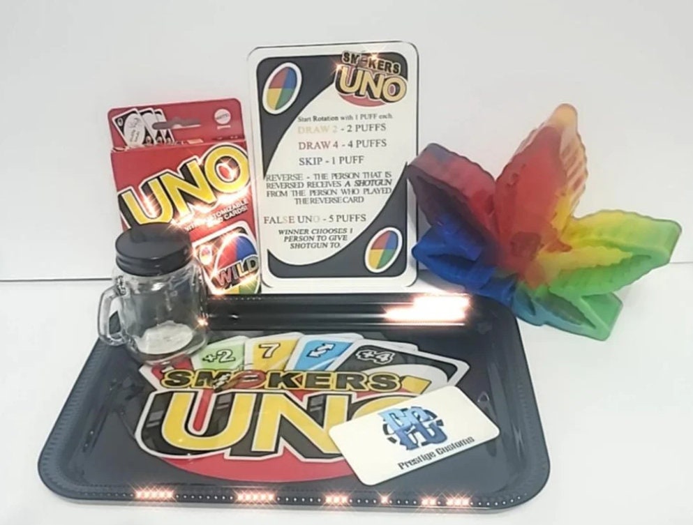 Smokers UNO Rule Card & Box Design