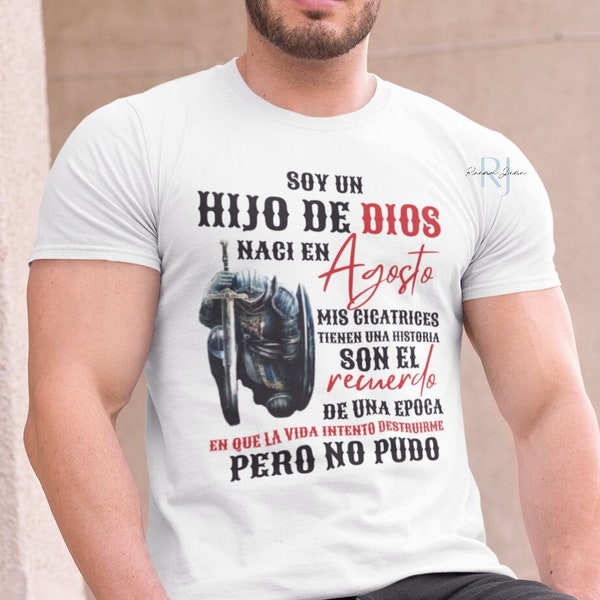 Soy Hijo De Dios Shirt, Playeras en Espanol, Camisas en Espanol, Spanish Shirt, Gifts for Him, Regalos para Hombre, Regalos Cristianos