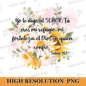 Yo Le Digo al Señor PNG, Imagen en Espanol, Dia de las madres, Verso Biblia Png, Spanish Shirt Design, Sublimation design, Christian Png