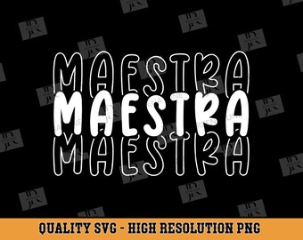 Maestra Svg, Spanisch Svg, Plotterdatei für Silhouette, Lustige SVG, Svg, Camisa en Espanol Svg, Trending Svg, PNG Datei, Funny Svg