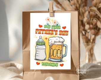 First Father's Day Gift, Greeting Card, Father's Day Gifts, Gifts for Him, Best Dad Ever, Gift for Dad, first fathers day gift, Daddy to be