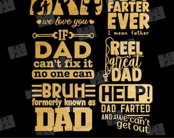 Pakiet Svg na Dzień Ojca, Koszulka dla Taty Svg, Reel Cool Dad Svg, Plik do cięcia dla sylwetki, Plik Svg dla Cricut, Projekty dla Taty, Pakiet Png, Najlepszy Tata