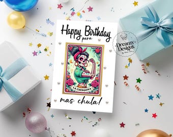 Happy BDay A la mas Chingona Card, Funny Birthday Card, Mother's Day Gifts, Gifts for Her, Regalos para Mama, Dia de las Madres, Funny Card