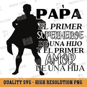 El Mejor Papa Svg, Camicia spagnola Svg, PNG spagnolo, File di taglio per Silhouette, File in formato Svg per Cricut, Funny SVG, SVG en Espanol, Best Dad Png