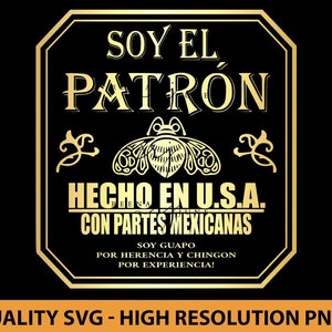 Soy El Patron Svg, Spanish Shirt Svg, Spanish Shirt Design, Cut file for Silhouette, Svg file for Cricut, Funny Shirt SVG, Svg en Español