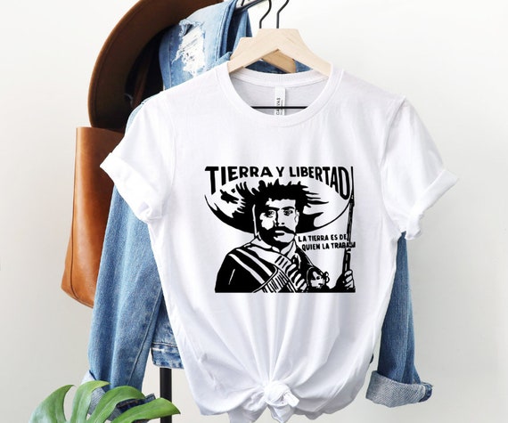 Tierra Y Libertad Spanish Shirt Playeras En Espanol Camisas En Espanol Mexicano a Tee Gifts for Her him Regalos Para Papa mama Etsy Canada