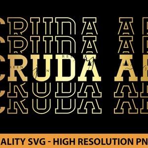 Cruda AF Svg, Spanish Shirt Svg, Spanish Shirt Design, Cut file for Silhouette, Svg file for Cricut, Funny Shirt SVG, Svg en Espanol, Latina