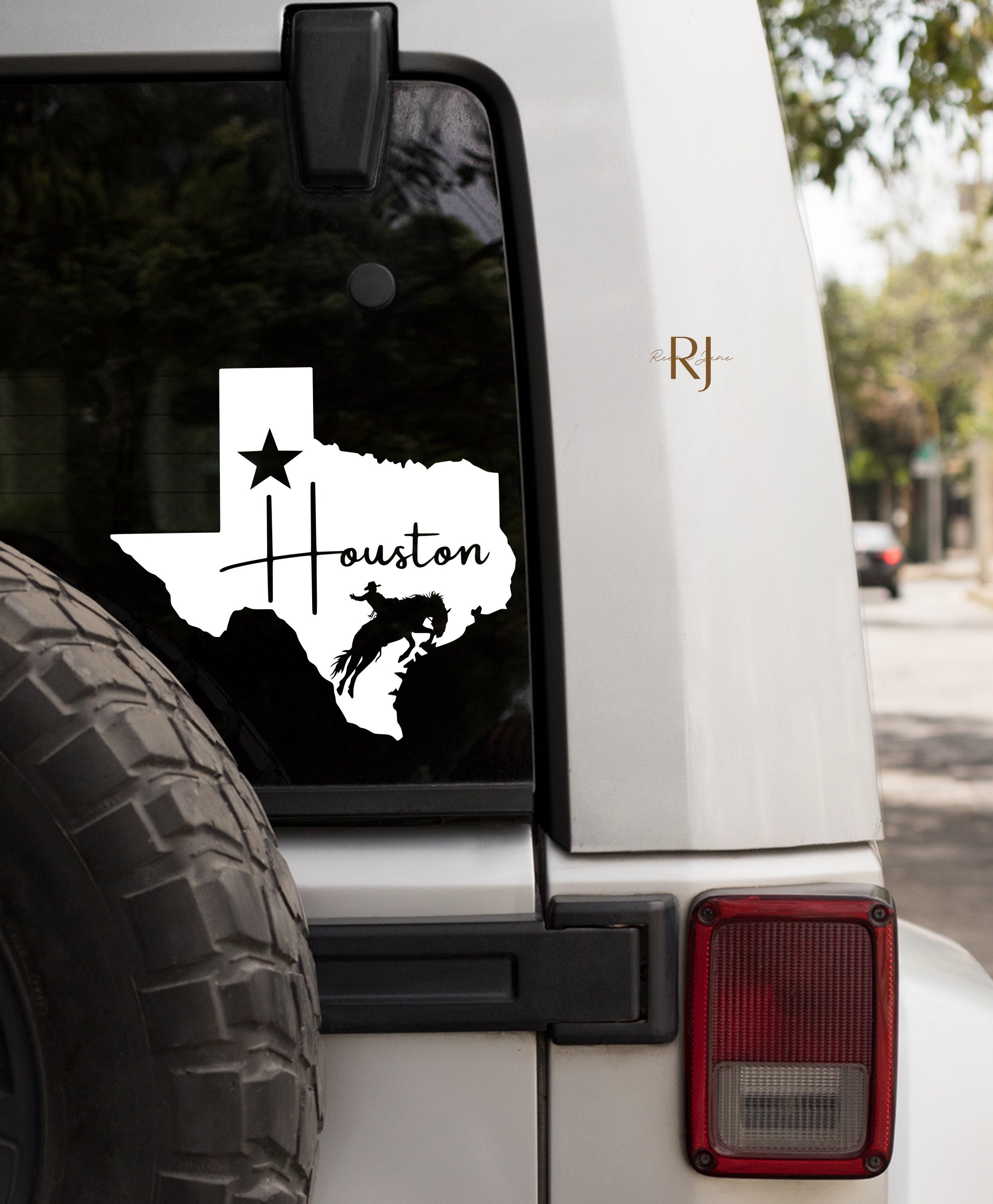 Houston Cowboy Car Decal Cowboys Vinyl Sticker Gifts for - Etsy