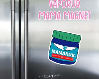 Spanish Mamarub Magnet Funny Latina Mom Gift, Home Decor, Gifts for Her, Regalos para Mujer, Regalo para Mama, Abuela Latin, Vaporu