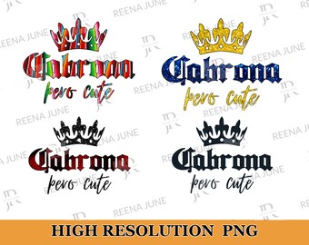 Cabrona Extra PNG Bundle, Spanish design, Digital design file download PNG, Latina Sublimation Design, Digital File, Iron On File, PNG Image