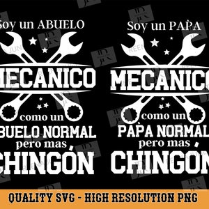 Papa y Abuelo Svg Bundel, Mecanico Svg, Spaans Shirt Svg, Spaans Shirt Design, Cut bestand voor Silhouette, Svg bestand voor Cricut, Svg n Espanol