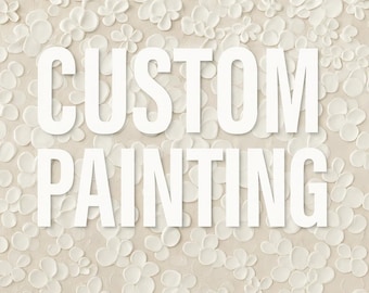Custom Art Commission Custom Landscape Painting Personalized Textured Art Portrait From Photo Made to Order Canvas Art Custom Sports Gift