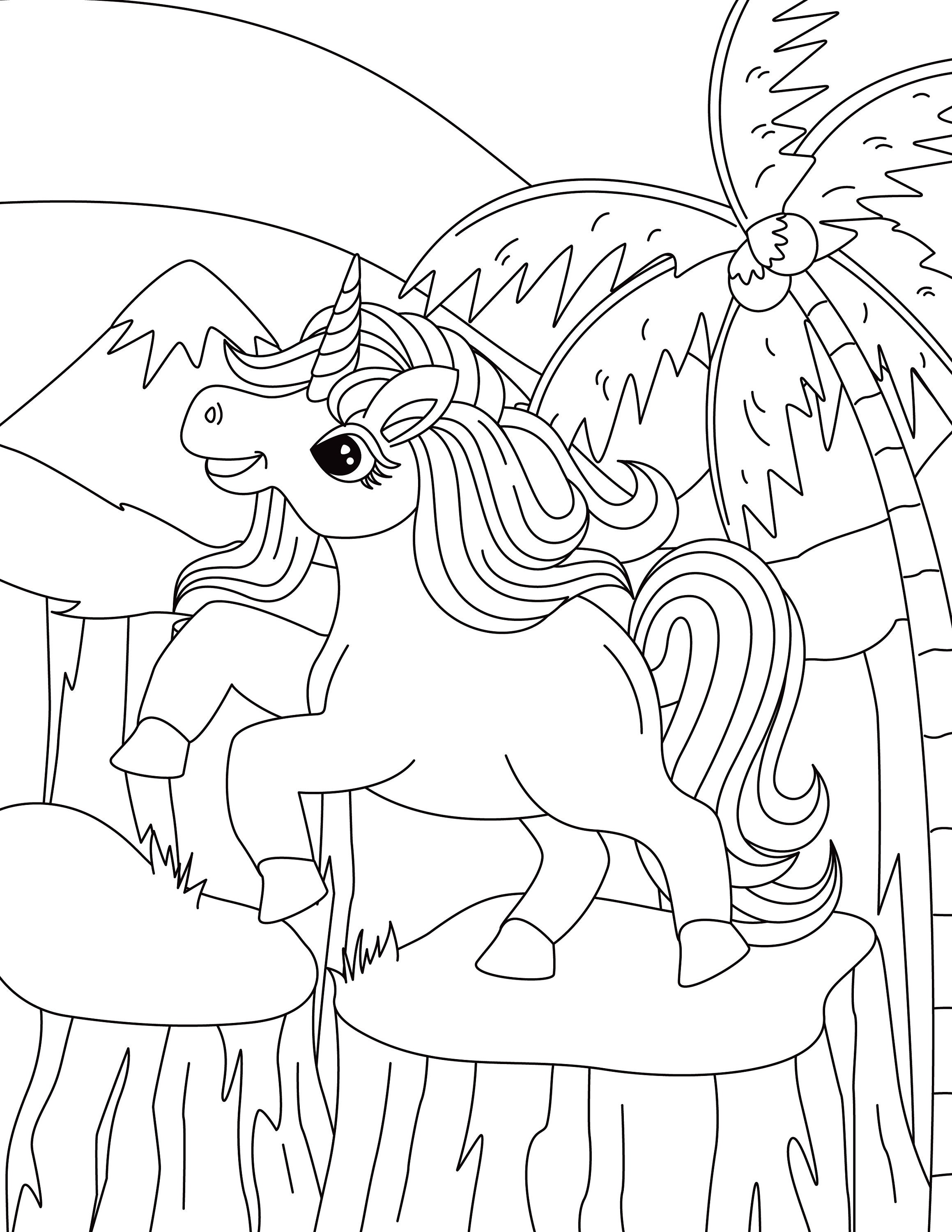 40 Unicorn Coloring Pages For Kids | Etsy