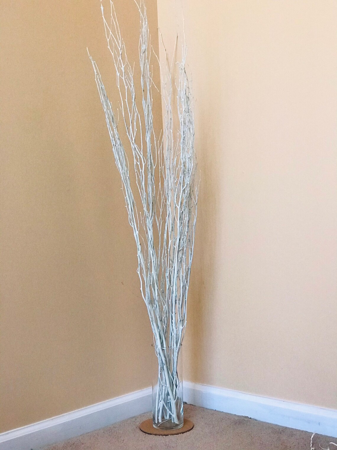 White birch branches sparkly birch branches home decor Etsy