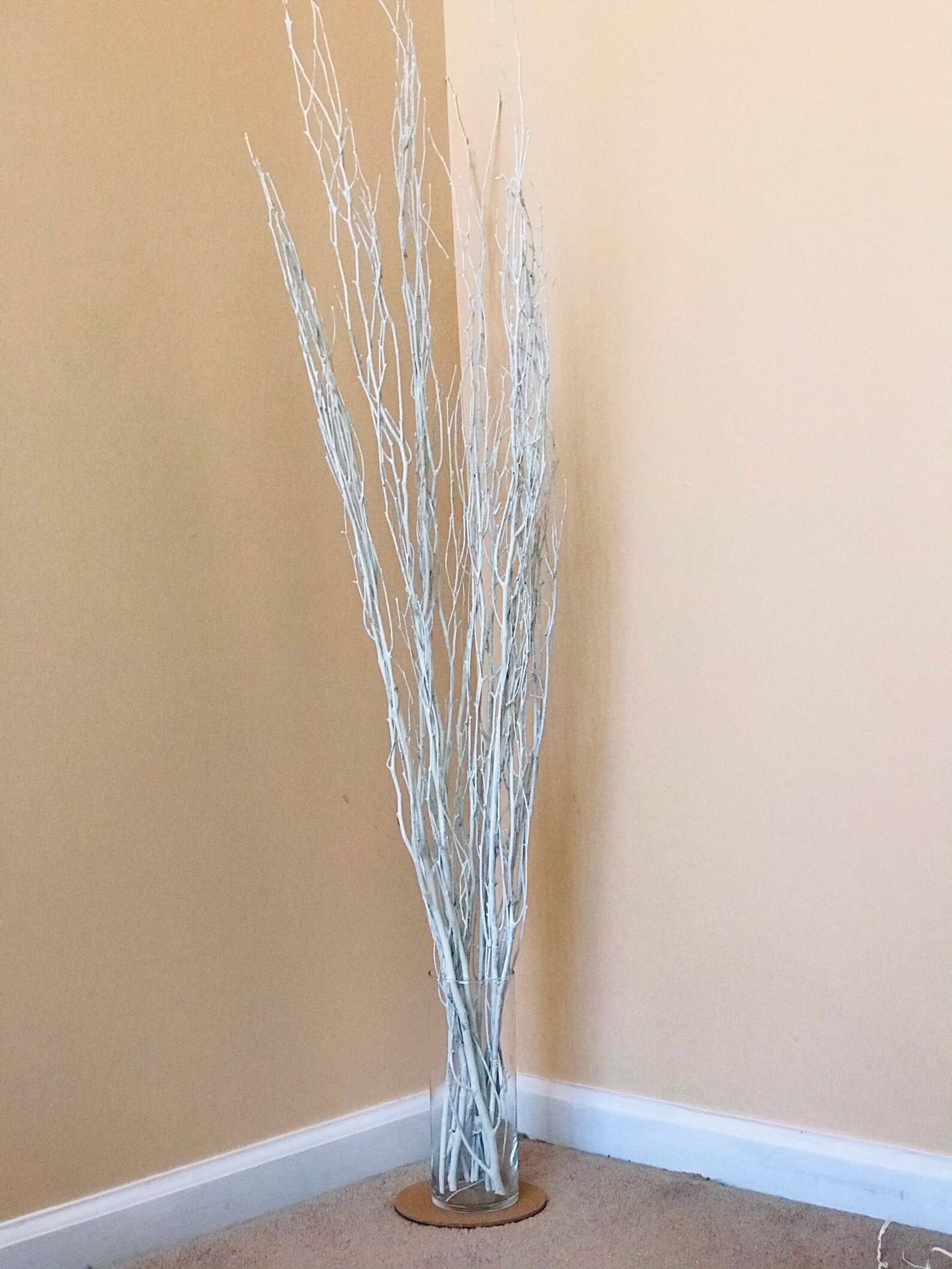 White birch branches sparkly birch branches home decor Etsy