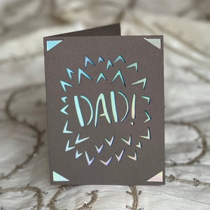 Cartão de aniversário, aniversário do pai, cartão de aniversário feito à mão, cartão de aniversário para ele, cartões de agradecimento, cartões comemorativos