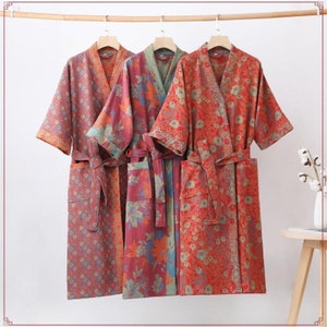 Embroidered Trim Abstract Jacquard Robe Jacket - Women - Ready-to