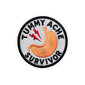 Bauchschmerzen Survivor Aufkleber, lustige und schrullige Aufkleber für Laptops, Journals, Geschenke, gesundheitsfreundlicher Humor, unterstützendes Dekor