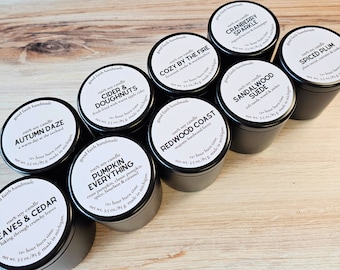 Vela en lata para viaje de otoño e invierno, 3,5 oz.