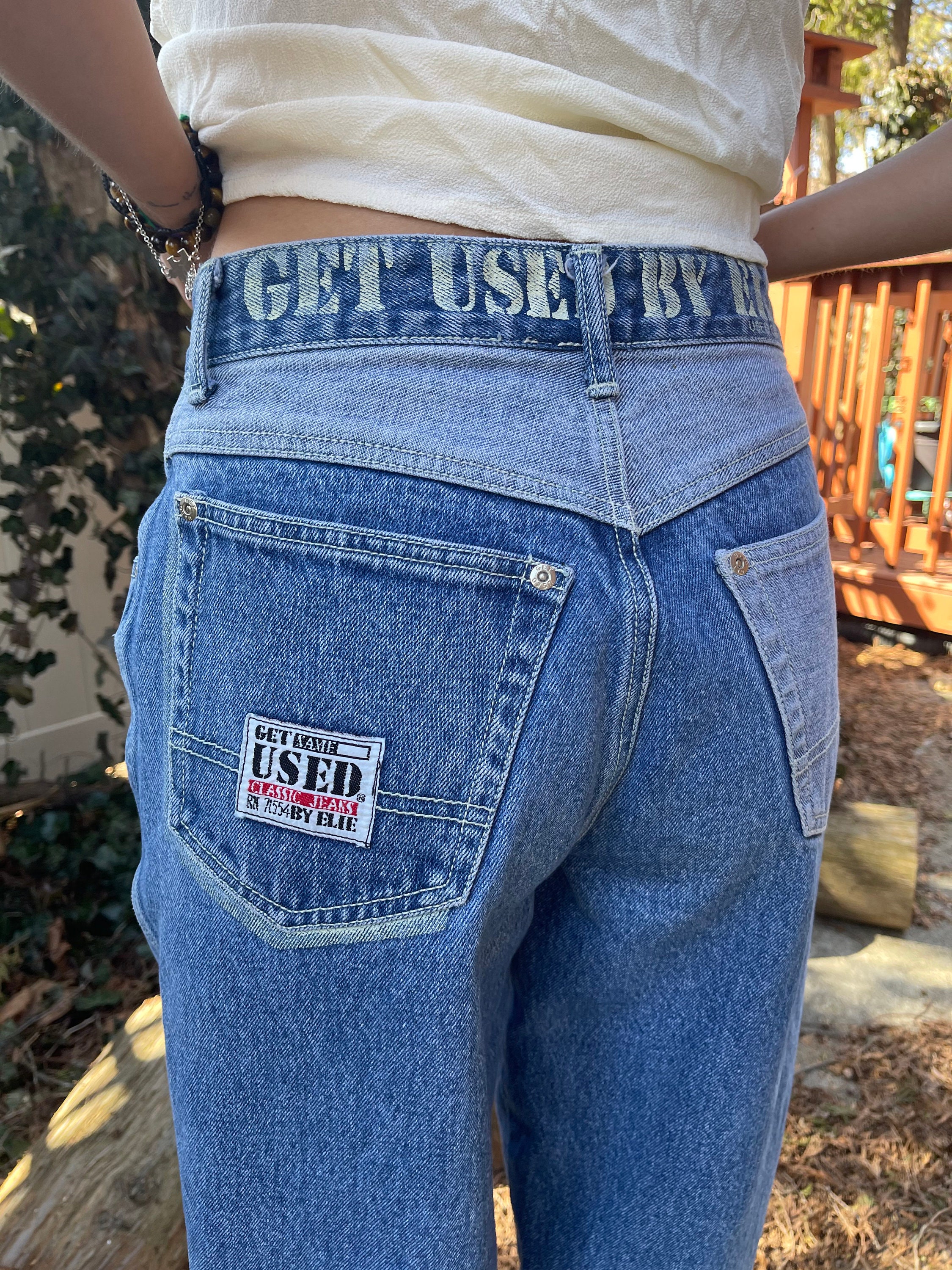 Vintage 80's GET USED Jeans by Elie Etsy