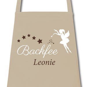 Apron ladies baking fairy personalized with name desired name cooking apron grill apron kitchen apron Rope