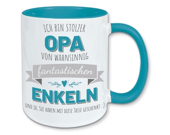 Tasse, Kaffeebecher, stolzer Opa von fantastischen Enkeln