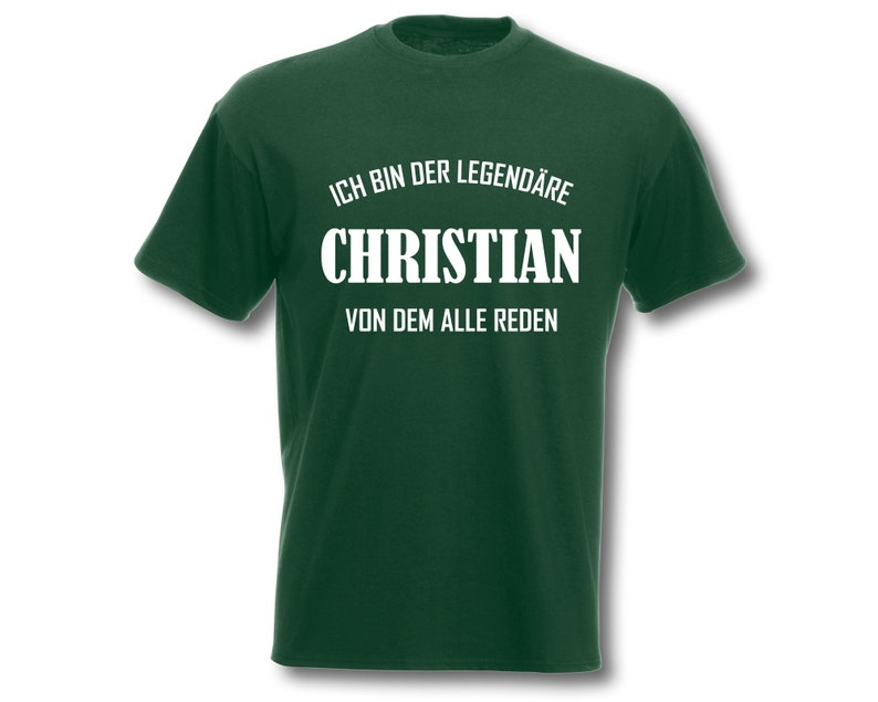 T-Shirt Herren personalisiert ich bin der legendäre Flaschengrün