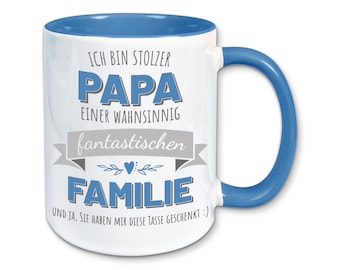 Tasse, Kaffeebecher, stolzer Papa einer fantastischen Familie