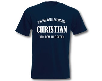 T-Shirt Herren personalisiert ich bin der legendäre