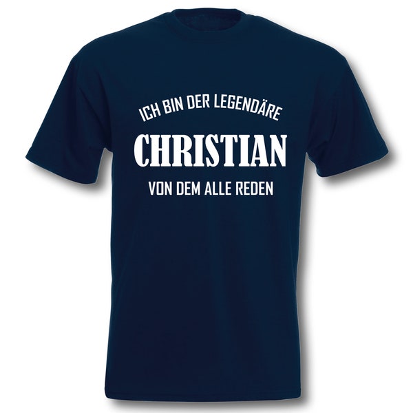 T-Shirt Herren personalisiert ich bin der legendäre