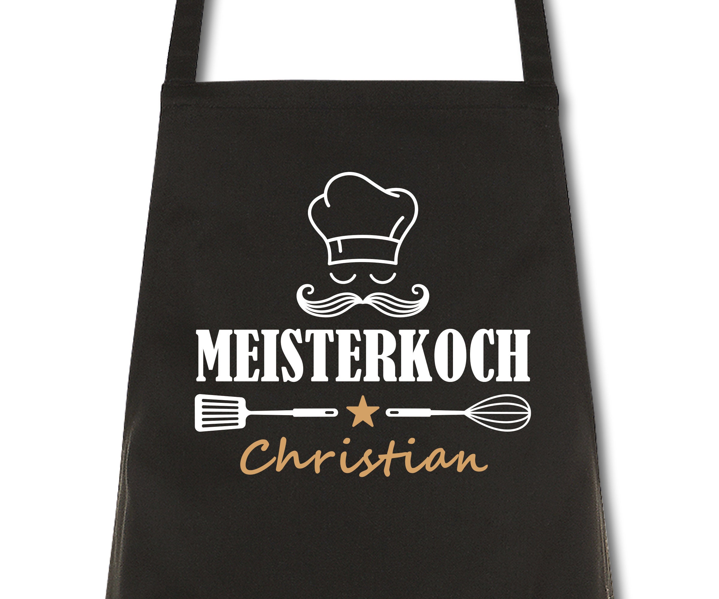 Apron men master chef with name desired name cooking apron grill apron kitchen apron personalized