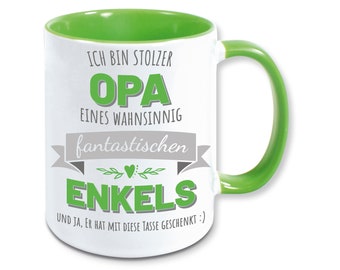 Tasse, Kaffeebecher, stolzer Opa eines fantastischen Enkels