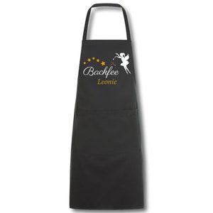Schürze Damen Backfee mit Namen Wunschnamen Kochschürze Grillschürze Küchenschürze personalisiert Bild 8