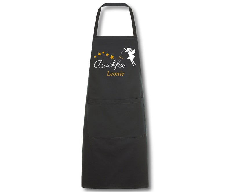 Schürze Damen Backfee mit Namen Wunschnamen Kochschürze Grillschürze Küchenschürze personalisiert Bild 8