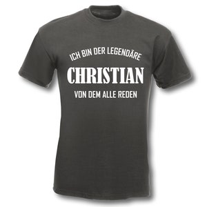 T-Shirt Herren personalisiert ich bin der legendäre Graphit