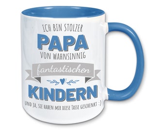 Tasse, Kaffeebecher, stolzer Papa von fantastischen Kindern