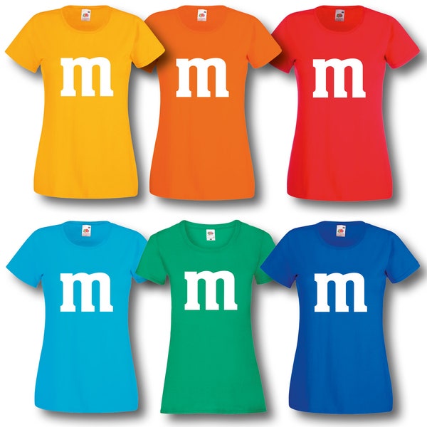 T-shirt femme M&M déguisement carnaval carnaval déguisement de groupe