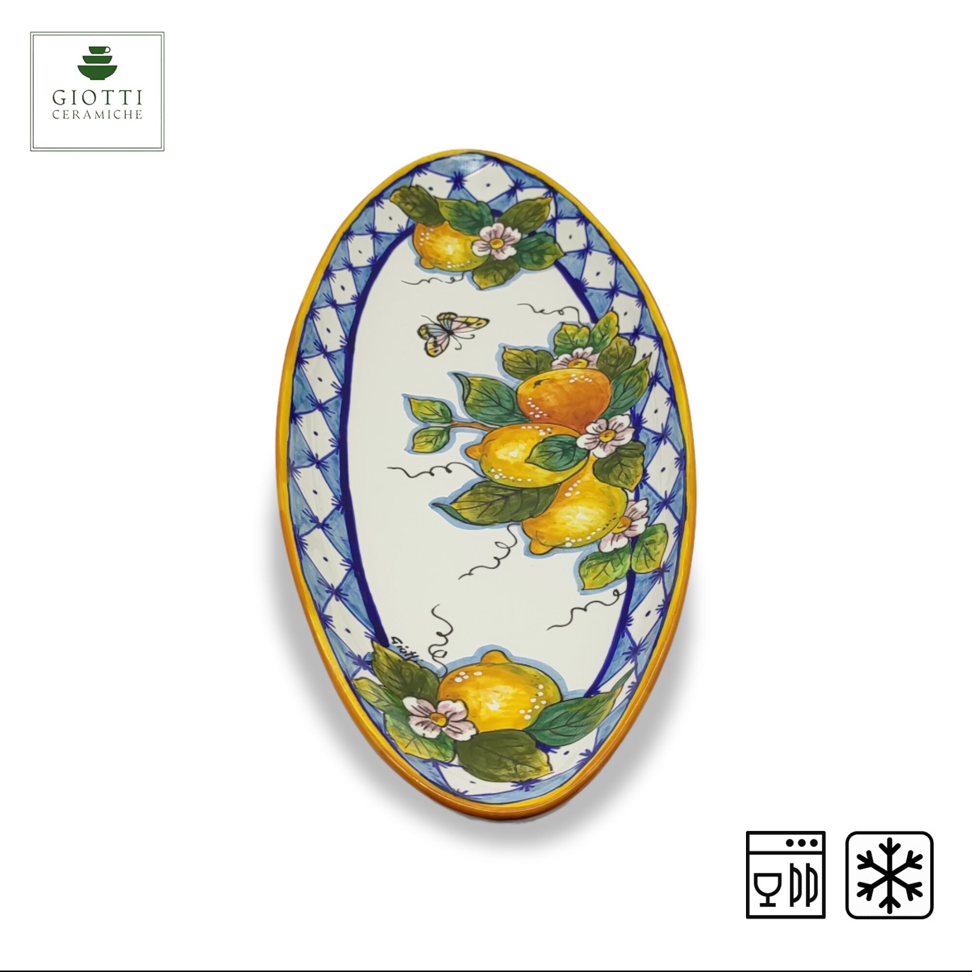 XX Large Oval Ceramic Tray - Italian Dinnerware Meat Serving