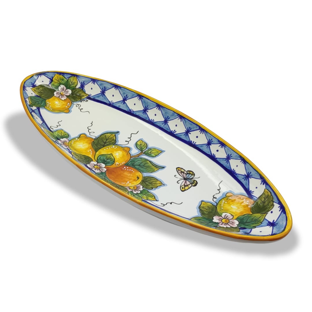 XX Large Oval Ceramic Tray Italian Dinnerware Meat Serving