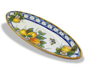 XX Large Oval Ceramic Tray - Italian Dinnerware Meat Serving