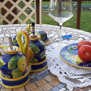 Hand-Painted Ceramic Serving Tray – Italian Tuscany Lemon Pottery image 5