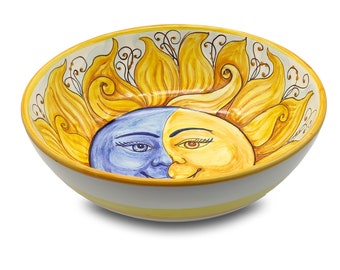 Handcrafted Italian Face Serving Bowl main image 1