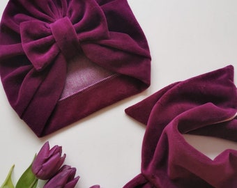 Baby girl turban hat