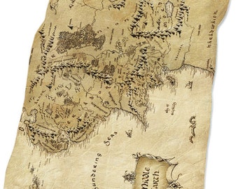 Lord Of The Rings Blanket Etsy