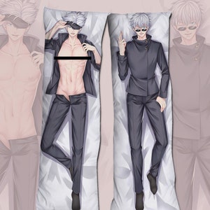 Satoru Gojo | Body Pillow Cover | Jujutsu Kaisen Pillow Case | JJK Dakimakura Pillowcase Only