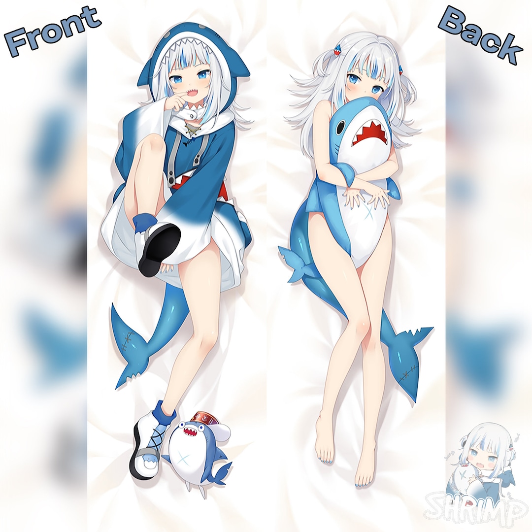 Gawr Gura Body Pillow Cover Vtuber Pillow Case Hololive Eng Hololive